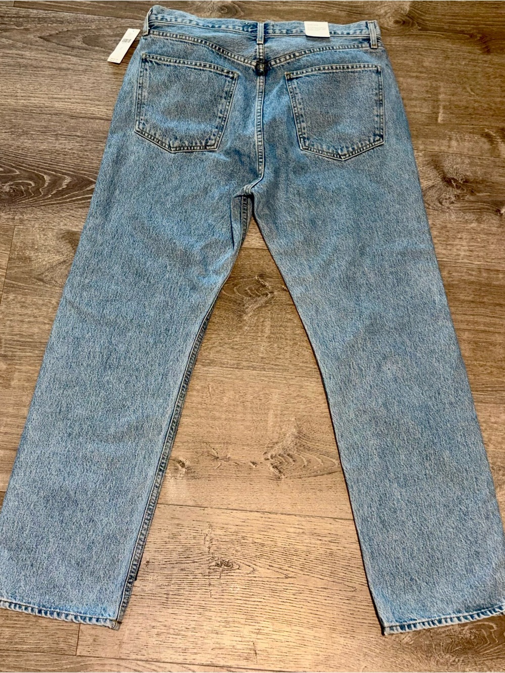Agolde Ryder High-Rise Leather-Panel Jeans size 31 NWT $325 regular price - Picture 8 of 9